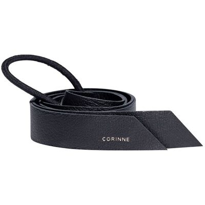 Corinne Leather Band Long ONE SIZE BLACK ONE SIZE Corinne Leather Band Long ONE SIZE BLACK ONE SIZE