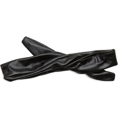 Corinne Leather Hairband Wire ONE SIZE BLACK ONE SIZE Corinne Leather Hairband Wire ONE SIZE BLACK ONE SIZE
