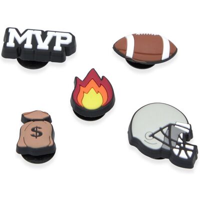 Crocs Football Star 5 Pack ONE SIZE WHITE ONE SIZE Crocs Football Star 5 Pack ONE SIZE WHITE ONE SIZE