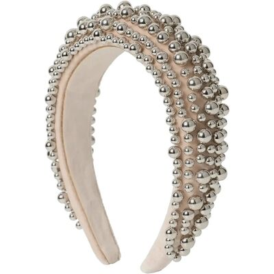 DAY ET Day Beaded Chrome Hair Band ONE SIZE SILVER ONE SIZE DAY ET Day Beaded Chrome Hair Band ONE SIZE SILVER ONE SIZE