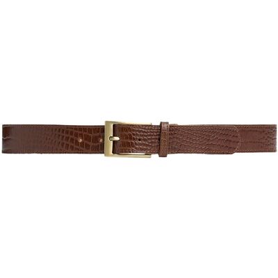 DEPECHE Fashion Favourites Belt 85 326 COGNAC CROCO 85 DEPECHE Fashion Favourites Belt 85 326 COGNAC CROCO 85