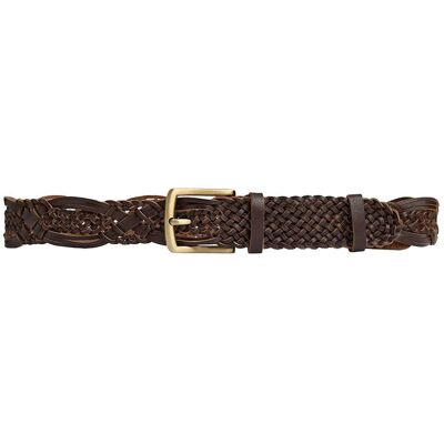 DEPECHE Weave Belt 85 161 DARK BROWN 85 DEPECHE Weave Belt 85 161 DARK BROWN 85