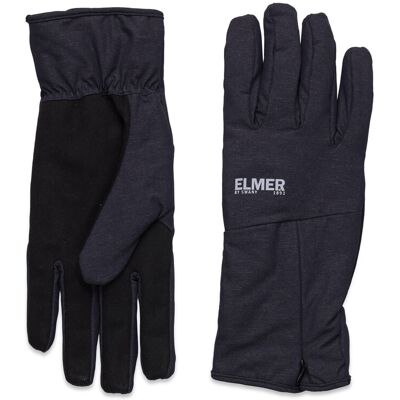 Elmer by Swany Zipper Cuff Glove -Charcoal L CHARCOAL L Elmer by Swany Zipper Cuff Glove -Charcoal L CHARCOAL L