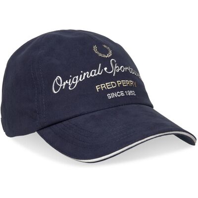 Fred Perry Branded Microfibre Piped Cap ONE SIZE TENNIS BLUE ONE SIZE Fred Perry Branded Microfibre Piped Cap ONE SIZE TENNIS BLUE ONE SIZE
