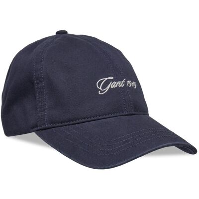GANT Script Washed Cotton Cap ONE SIZE EVENING BLUE ONE SIZE GANT Script Washed Cotton Cap ONE SIZE EVENING BLUE ONE SIZE