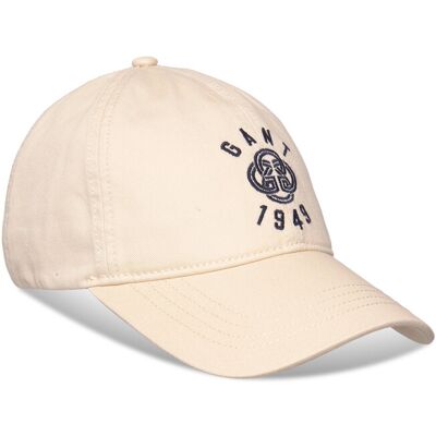 Gant Graphic Cotton Twill Cap ONE SIZE CREAMED WHITE ONE SIZE Gant Graphic Cotton Twill Cap ONE SIZE CREAMED WHITE ONE SIZE