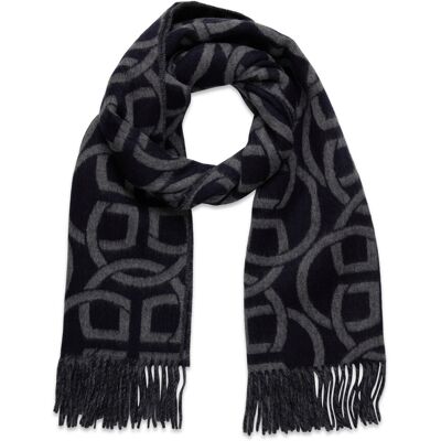 Gant G Pattern Wool Scarf ONE SIZE EVENING BLUE ONE SIZE Gant G Pattern Wool Scarf ONE SIZE EVENING BLUE ONE SIZE
