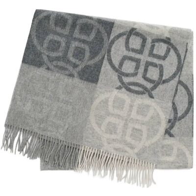 Gant Monogram Wool Scarf ONE SIZE CHARCOAL MELANGE ONE SIZE Gant Monogram Wool Scarf ONE SIZE CHARCOAL MELANGE ONE SIZE