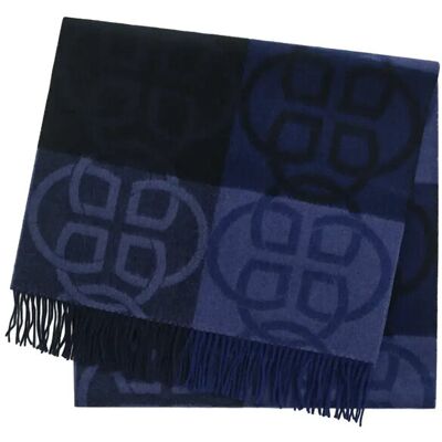 Gant Monogram Wool Scarf ONE SIZE EVENING BLUE ONE SIZE Gant Monogram Wool Scarf ONE SIZE EVENING BLUE ONE SIZE