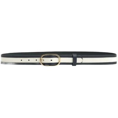 Gant Stripe Leather Belt 85 EVENING BLUE 85 Gant Stripe Leather Belt 85 EVENING BLUE 85