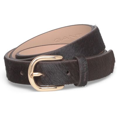 Gant Pony Hair Leather Belt 85 DEEP BROWN 85 Gant Pony Hair Leather Belt 85 DEEP BROWN 85
