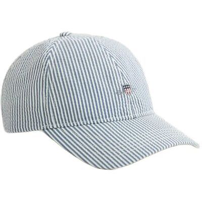 Gant Seersucker Cap ONE SIZE VINTAGE BLUE ONE SIZE Gant Seersucker Cap ONE SIZE VINTAGE BLUE ONE SIZE