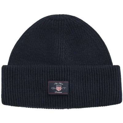 Gant Cotton Blend Ribbed Beanie ONE SIZE EVENING BLUE ONE SIZE Gant Cotton Blend Ribbed Beanie ONE SIZE EVENING BLUE ONE SIZE