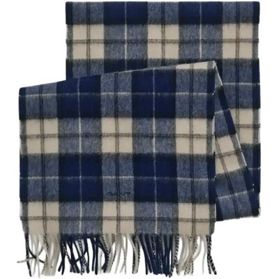 Gant Wool Checked Scarf ONE SIZE PERSIAN BLUE ONE SIZE Gant Wool Checked Scarf ONE SIZE PERSIAN BLUE ONE SIZE