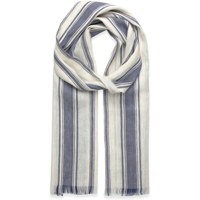 Gant Striped Linen Scarf ONE SIZE CREAM ONE SIZE Gant Striped Linen Scarf ONE SIZE CREAM ONE SIZE