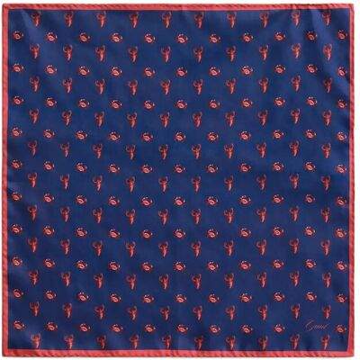 Gant Crab Print Pocket Square ONE SIZE RICH NAVY ONE SIZE Gant Crab Print Pocket Square ONE SIZE RICH NAVY ONE SIZE