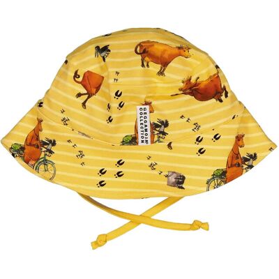 Geggamoja Mamma Mu Sunny Hat 4-10M YELLOW STR 4-10M Geggamoja Mamma Mu Sunny Hat 4-10M YELLOW STR 4-10M