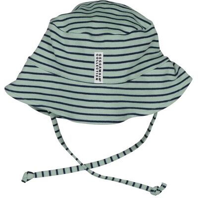 Geggamoja Uv Sunny Hat 44/46 GREEN/NAVY STR 44/46 Geggamoja Uv Sunny Hat 44/46 GREEN/NAVY STR 44/46