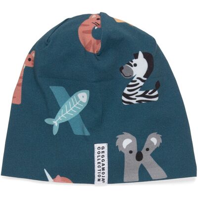 Geggamoja Bamboo Beanie 2-4Y ANIMAL LETTERS 2-4Y Geggamoja Bamboo Beanie 2-4Y ANIMAL LETTERS 2-4Y