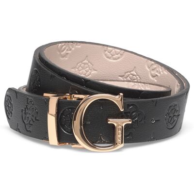 GUESS Adj&Rev Pant Belt S BLACK/DARK TAUPE S GUESS Adj&Rev Pant Belt S BLACK/DARK TAUPE S