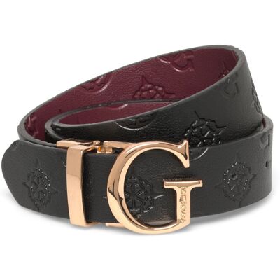 GUESS Adj&Rev Pant Belt S WINE MULTI S GUESS Adj&Rev Pant Belt S WINE MULTI S