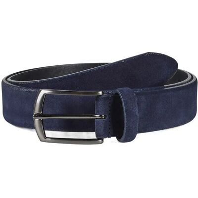 Howard London Suede Leather Belt Zack 95 NAVY 95 Howard London Suede Leather Belt Zack 95 NAVY 95
