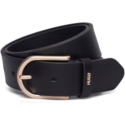 HUGO Zoey Belt 3,5Cm 75 BLACK 75 HUGO Zoey Belt 3,5Cm 75 BLACK 75