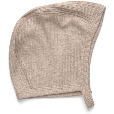 Huttelihut Bonnet Rib 0-3M WHITE PEPPER MELANGE 0-3M Huttelihut Bonnet Rib 0-3M WHITE PEPPER MELANGE 0-3M