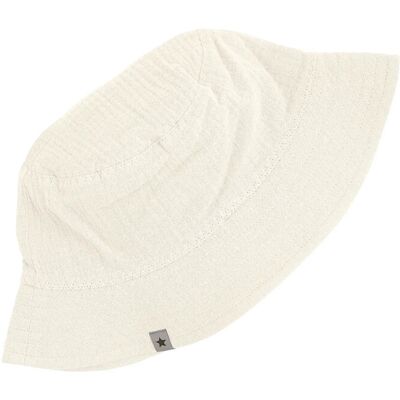 Huttelihut Bucket Hat Muslin 52\2-4Y ANTIQUE WHITE 52\2-4Y Huttelihut Bucket Hat Muslin 52\2-4Y ANTIQUE WHITE 52\2-4Y