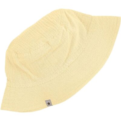 Huttelihut Bucket Hat Muslin 54\6-8Y DOUBLE CREAM 54\6-8Y Huttelihut Bucket Hat Muslin 54\6-8Y DOUBLE CREAM 54\6-8Y