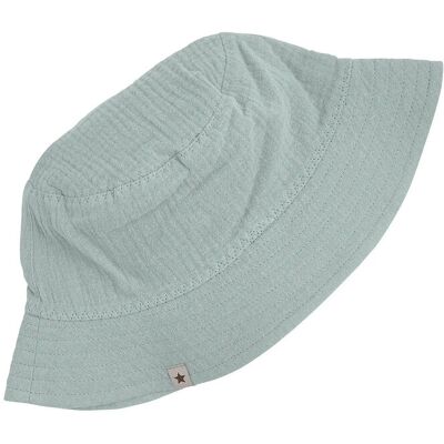 Huttelihut Bucket Hat Muslin 48\6-12M GRAY MIST 48\6-12M Huttelihut Bucket Hat Muslin 48\6-12M GRAY MIST 48\6-12M