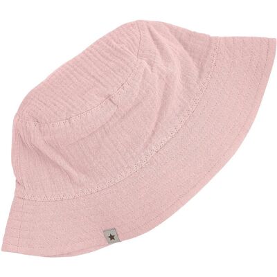 Huttelihut Bucket Hat Muslin 48\6-12M PALE MAUVE 48\6-12M Huttelihut Bucket Hat Muslin 48\6-12M PALE MAUVE 48\6-12M