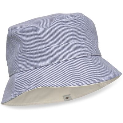 Huttelihut Bucket Sun Hat Stripe -Upf 50+ 6-12M BERING SEA 6-12M Huttelihut Bucket Sun Hat Stripe -Upf 50+ 6-12M BERING SEA 6-12M