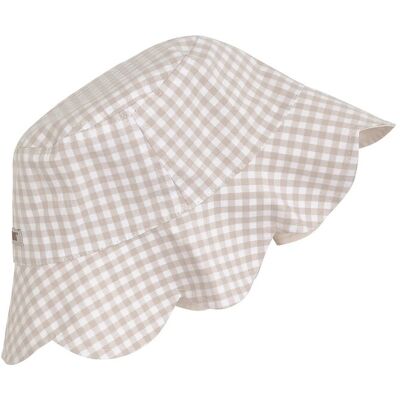 Huttelihut Bucket Sun Hat Check - Upf 50+ 53\4-6Y WHITE PEPPER 53\4-6Y Huttelihut Bucket Sun Hat Check - Upf 50+ 53\4-6Y WHITE PEPPER 53\4-6Y