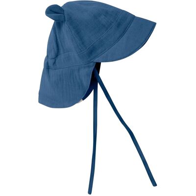 Huttelihut Summer Hat Ears Muslin 52\2-4Y BERING SEA 52\2-4Y Huttelihut Summer Hat Ears Muslin 52\2-4Y BERING SEA 52\2-4Y