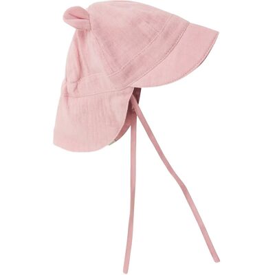 Huttelihut Summer Hat Ears Muslin 44\3-6M PALE MAUVE 44\3-6M Huttelihut Summer Hat Ears Muslin 44\3-6M PALE MAUVE 44\3-6M