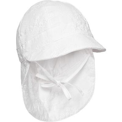 Huttelihut Summer Hat Embroidery 2-4Y ANTIQUE WHITE 2-4Y Huttelihut Summer Hat Embroidery 2-4Y ANTIQUE WHITE 2-4Y