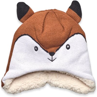 Kombi Sherpa Animal Hat 0-3M LATTE FOX 0-3M Kombi Sherpa Animal Hat 0-3M LATTE FOX 0-3M