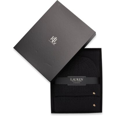 Lauren Ralph Lauren Polyester Blend-Knt Brt Scf Glv Gts ONE SIZE BLACK ONE SIZE Lauren Ralph Lauren Polyester Blend-Knt Brt Scf Glv Gts ONE SIZE BLACK ONE SIZE