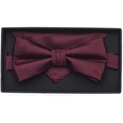 Lindbergh Black Polyester Bow Tie ONE SIZE BORDEAUX ONE SIZE Lindbergh Black Polyester Bow Tie ONE SIZE BORDEAUX ONE SIZE