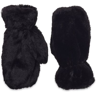 Lindex Mittens In Faux Fur 2-3 BLACK 2-3 Lindex Mittens In Faux Fur 2-3 BLACK 2-3
