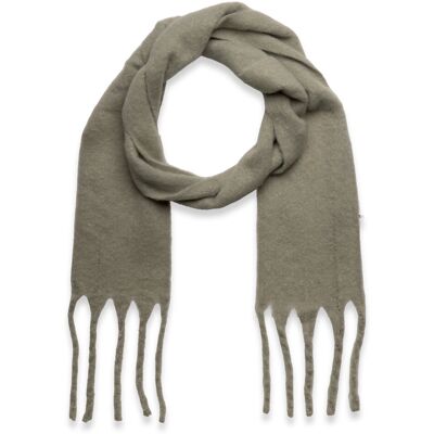 Lindex Scarf Big Fringe Skinny ONE SIZE DUSTY GREEN ONE SIZE Lindex Scarf Big Fringe Skinny ONE SIZE DUSTY GREEN ONE SIZE