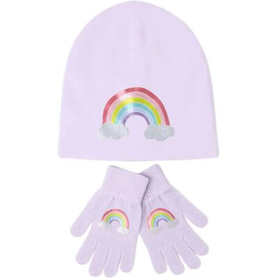 Lindex Jersey Beanie And Magic Gloves 2-4 LIGHT LILAC 2-4 Lindex Jersey Beanie And Magic Gloves 2-4 LIGHT LILAC 2-4