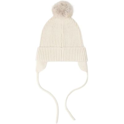 Lindex Cap Knitted W Pom Pom 40/42 LIGHT BEIGE 40/42 Lindex Cap Knitted W Pom Pom 40/42 LIGHT BEIGE 40/42