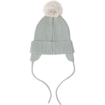 Lindex Cap Knitted W Pom Pom 40/42 LIGHT DUSTY GREEN 40/42 Lindex Cap Knitted W Pom Pom 40/42 LIGHT DUSTY GREEN 40/42