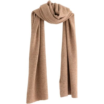 Lindex Scarf Knitted Petra ONE SIZE LIGHT BROWN MELANGE ONE SIZE Lindex Scarf Knitted Petra ONE SIZE LIGHT BROWN MELANGE ONE SIZE