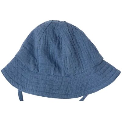 Lindex Sun Hat In Cotton Gauze 40/42 DUSTY BLUE 40/42 Lindex Sun Hat In Cotton Gauze 40/42 DUSTY BLUE 40/42
