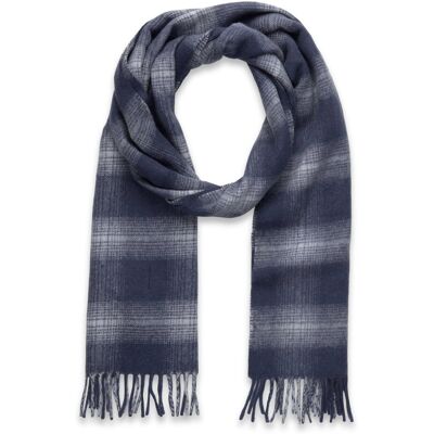 Scott Check Lambswool Scarf ONE SIZE X964 NIGHT SKY/ WHITE ONE SIZE Scott Check Lambswool Scarf ONE SIZE X964 NIGHT SKY/ WHITE ONE SIZE