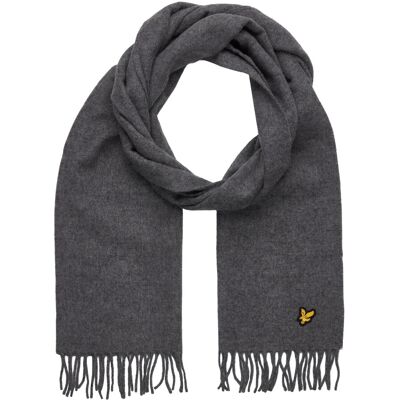 Scott Plain Lambswool Scarf ONE SIZE T28 MID GREY MARL ONE SIZE Scott Plain Lambswool Scarf ONE SIZE T28 MID GREY MARL ONE SIZE