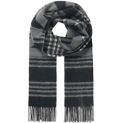 Mads Nørgaard Woven Wool Logo Scarf ONE SIZE BLACK/VANILLA ICE ONE SIZE Mads Nørgaard Woven Wool Logo Scarf ONE SIZE BLACK/VANILLA ICE ONE SIZE